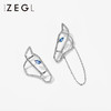 ZEGL设计师马术系列金戈铁马耳环女2021年新款潮耳钉925银针耳饰 商品缩略图3