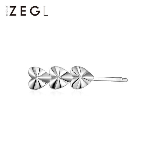 ZEGL设计师爱心花朵发夹女可爱日系侧边一字夹发卡网红头饰发饰品 商品图1