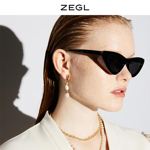 ZEGL不规则异形淡水珍珠耳环女轻奢复古巴洛克耳钉925银针耳饰品 商品图3