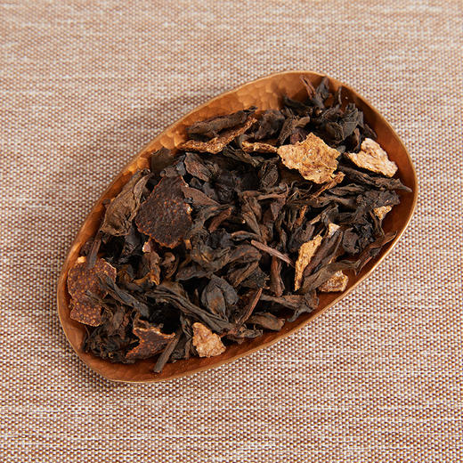 吉满堂丨陈皮柑皮普洱茶 2017新会陈皮+2014年勐海熟普 120g 购2罐配精美手提袋 商品图1