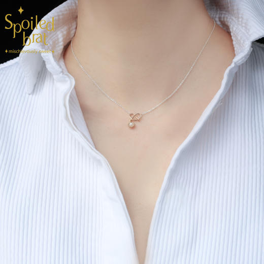 spoiledbrat jewelry小咸水面包金银配彩色宝石项链 商品图2