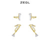 ZEGL设计师不规则人造珍珠耳夹女气质时尚耳骨夹耳环无耳洞耳饰品 商品缩略图3
