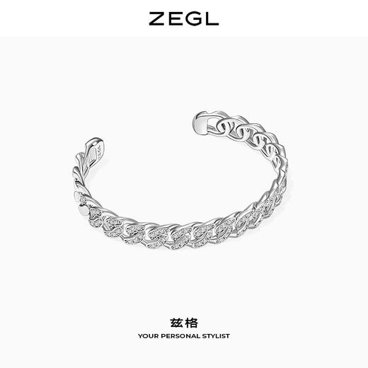 ZEGL古巴链手镯女ins小众设计简约冷淡风手环开口镯网红饰品配饰 商品图3