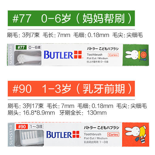 日本进口GUM米菲系列儿童专用牙刷1-5岁6-12岁#66#76#87 商品图8