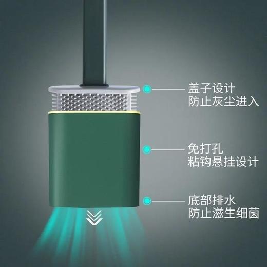 马桶刷无死角洗厕所硅胶刷 商品图3