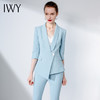 IWY/蓝色职业西装套装简约优雅大气修身工装不对称设计名媛通勤OL
C1117+P1117 商品缩略图0