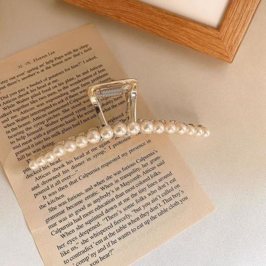 【气质淑女慵懒风】后脑勺盘发抓夹 洗漱金属发抓时尚饰品 商品图3