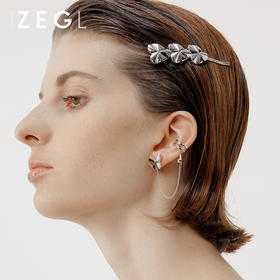 ZEGL设计师爱心花朵发夹女可爱日系侧边一字夹发卡网红头饰发饰品