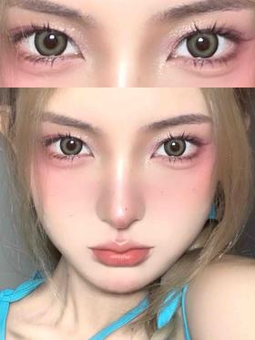 hushlens  年抛 南瓜麻薯棕「082」