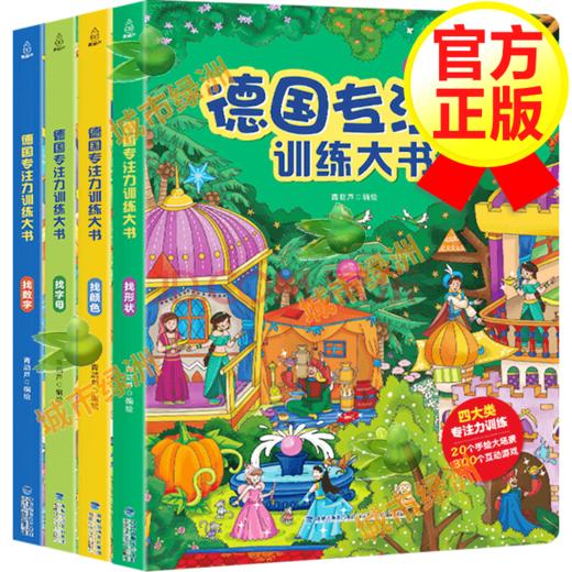 德国专注力训练大书 第一辑（套装共4册）2-6岁益智游戏 商品图0