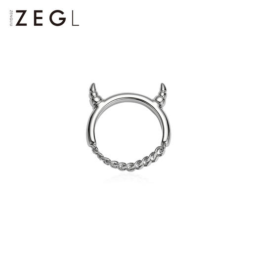 ZENGLIU设计师本命年牛角戒指女小众设计简约指环冷淡风食指戒指 商品图2