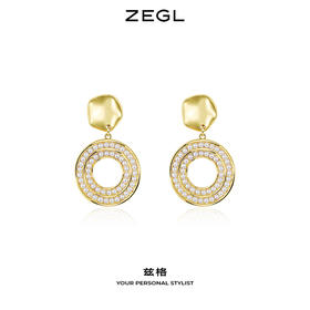 ZEGL不规则耳钉女高级感复古气质仿珍珠耳坠耳环925银针网红耳饰