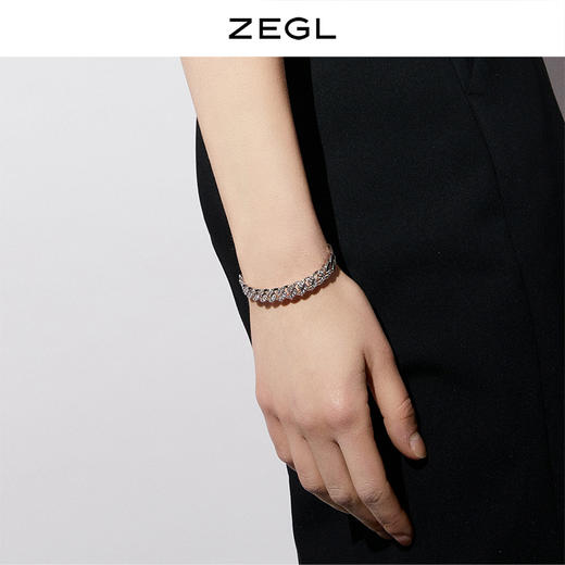 ZEGL古巴链手镯女ins小众设计简约冷淡风手环开口镯网红饰品配饰 商品图4