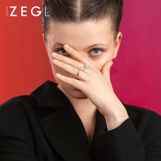 ZENGLIU设计师本命年牛角戒指女小众设计简约指环冷淡风食指戒指 商品图4