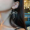 【C圈设计感】925银耳钉女蝴蝶结耳坠复古新品款耳环耳饰时尚饰品 商品缩略图3