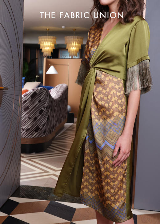 THE FABRIC UNION「海上梦旅」系列服装 V领纽结连衣裙 商品图2