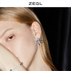 ZEGL设计师法式复古蝴蝶耳钉女高级感气质耳环925银针网红耳饰品 商品缩略图0