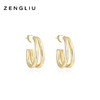 ZENGLIU弧形耳钉简约耳圈女ins冷淡风气质网红耳环925银针耳饰品 商品缩略图1