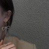 【C圈设计感】925银耳钉女蝴蝶结耳坠复古新品款耳环耳饰时尚饰品 商品缩略图2