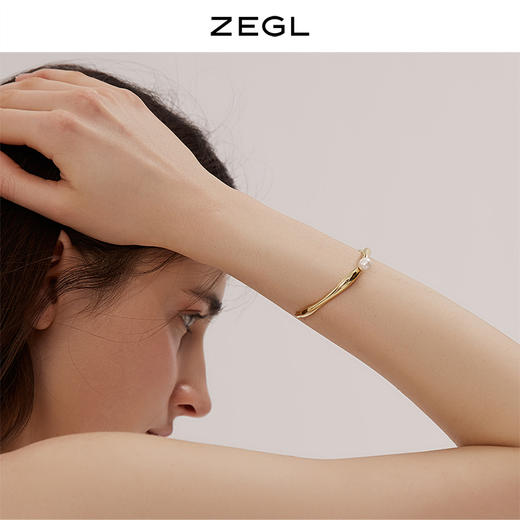 ZEGL设计师不规则手镯女简约ins小众设计古风手环开口镯手饰配饰 商品图3