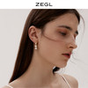 ZEGL设计师不规则人造珍珠耳环女2021年新款潮耳钉925银针耳饰品 商品缩略图4
