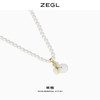 ZEGL高级感淡水珍珠项链女年轻款轻奢小众时尚白玉吊坠气质锁骨链 商品缩略图0