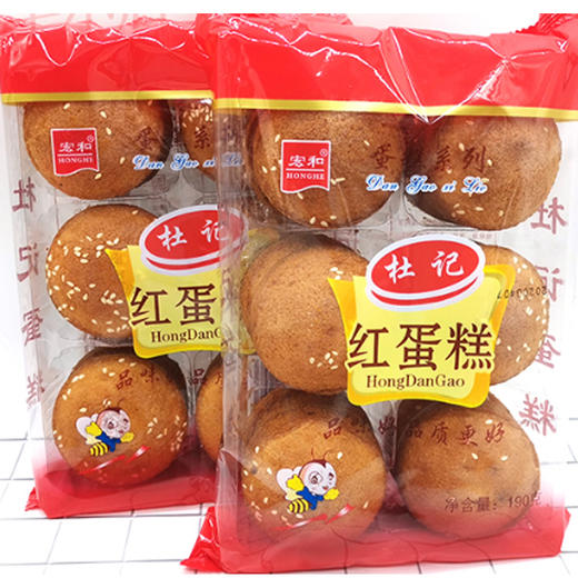 【3.9元/袋】杜品传承杜记红蛋糕190g（0706492） 商品图0