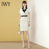 IWY/白色短袖连衣裙双排扣职业女西装裙套装高端办公室工作服
Q542-W 商品缩略图2