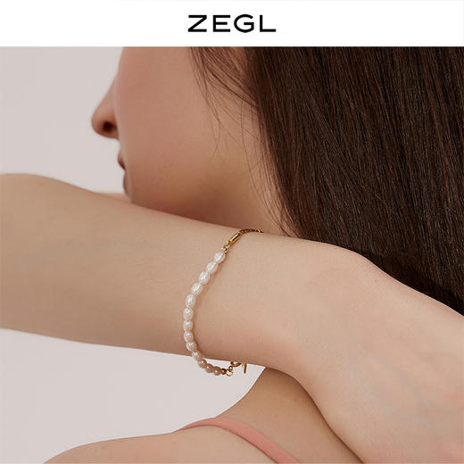 ZEGL设计师巴洛克淡水珍珠手链女夏ins小众设计冷淡风手饰品配饰 商品图4