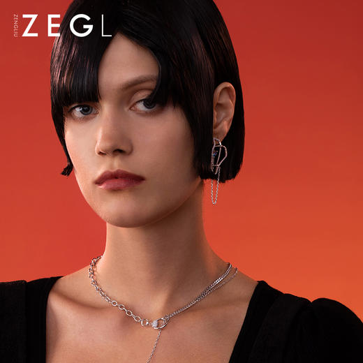 ZEGL设计师马术系列金戈铁马耳环女2021年新款潮耳钉925银针耳饰 商品图4