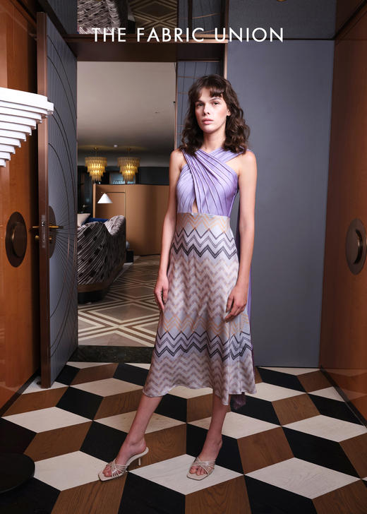 THE FABRIC UNION「海上梦旅」系列服装 带丝巾连衣裙 商品图1