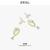 ZEGL设计师不规则人造珍珠耳夹女气质时尚耳骨夹耳环无耳洞耳饰品 商品缩略图1