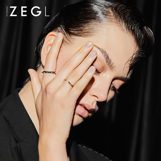 ZEGL设计师1314几何尺子戒指男女情侣款对戒指环情人节礼物送女友 商品图1
