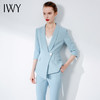 IWY/蓝色职业西装套装简约优雅大气修身工装不对称设计名媛通勤OL
C1117+P1117 商品缩略图1