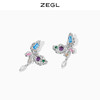 ZEGL设计师法式复古蝴蝶耳钉女高级感气质耳环925银针网红耳饰品 商品缩略图1