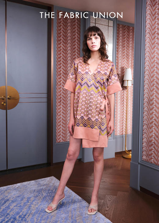 THE FABRIC UNION「海上梦旅」系列服装 印花和服式睡袍 商品图0