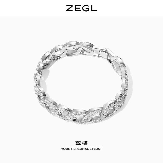 ZEGL欧美嘻哈甜酷手链女潮ins小众设计冷淡风古巴链个性气质手饰 商品图3