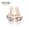 西村名物2021夏季新款拖鞋女外穿平底网红学生一字拖蝴蝶结 商品缩略图2