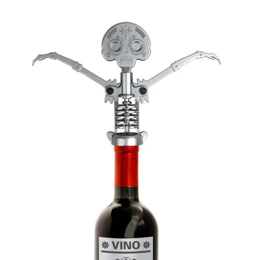 进口礼品-美国骷髅红酒开瓶器、英国不务正业开瓶器、以色列绅士领带开瓶器、日本复古铝烟灰缸、木盖烟灰缸-任选2件 商品图0