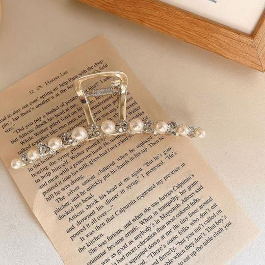 【气质淑女慵懒风】后脑勺盘发抓夹 洗漱金属发抓时尚饰品 商品图2