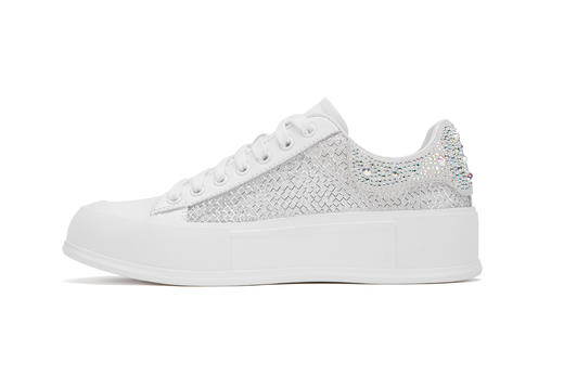 西村名物2021夏季新款镂空满钻休闲时尚运动鞋X21AM15451 商品图2