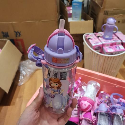 联众米妮系列时尚吸管杯/420ML/HM3168N/透明玫红 商品图1