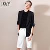 IWY/黑色西装套装女长袖女士正装职业西服亮面工装英伦风
212062C1+212071P5 商品缩略图1
