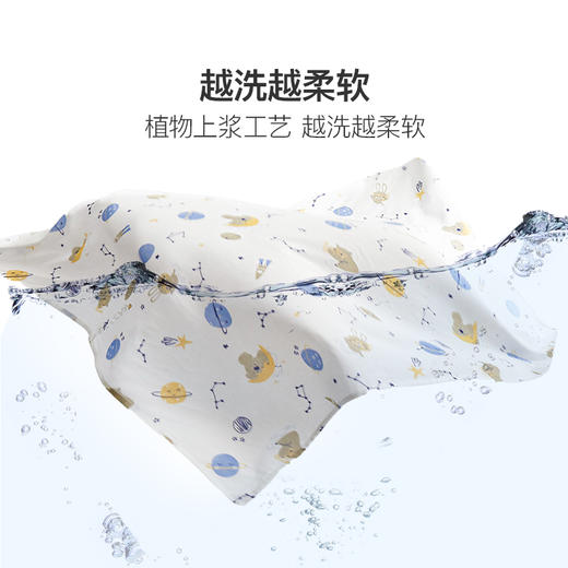 【分销】绘睡婴童竹棉纱布襁褓巾/纱布毯 商品图3