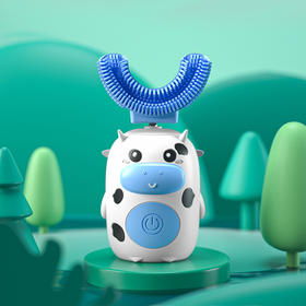 懒贝贝儿童电动U型充电式2~12岁声波牙刷奶牛ZJ