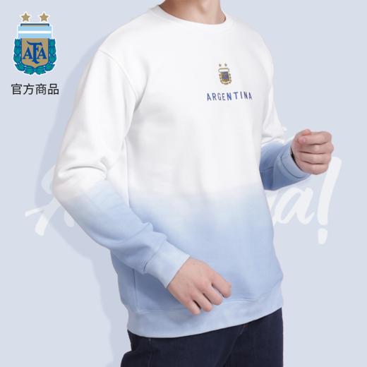 阿根廷国家队商品丨梅西球迷新款套头卫衣 蓝白扎染拼色纯棉卫衣 商品图4
