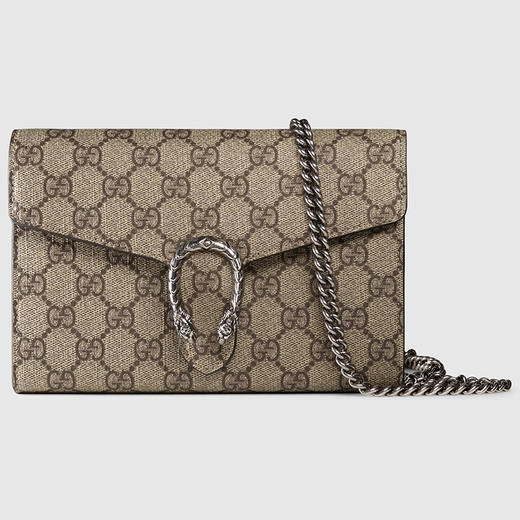 【二】GUCCI 古驰 女士 Dionysus系列 GG Supreme帆布链条斜挎单肩包 卡其色 401231 KHNSN 8642 商品图2