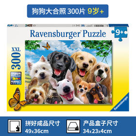 Ravensburger拼图 平面拼图300片狗狗大合照RAVC132287