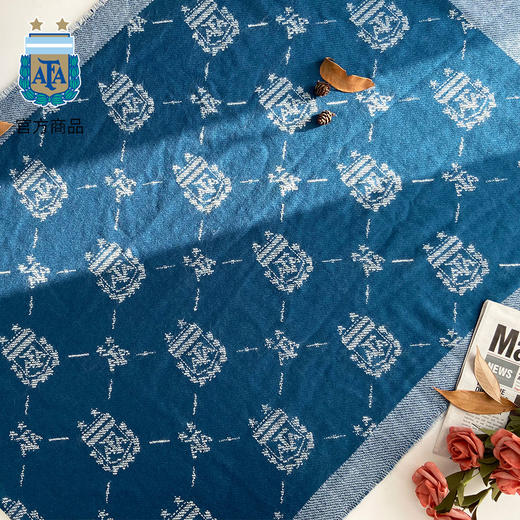 阿根廷国家队官方商品丨加大仿羊绒披肩毯子梅西足球迷周边新款冬 商品图2