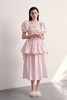 Puff-Sleeve Tiered Dress suit 商品缩略图0